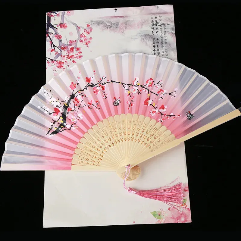 1PC Pretty Sakura Han Summer Foldable Handheld Fan