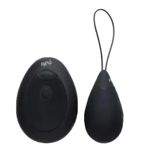 2.4-inch Silicone Black Remote-controlled Mini Vibrating Love Egg