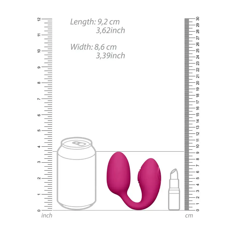 3.6-inch Shots Silicone Pink Rechargeable Mini Vibrating Love Egg