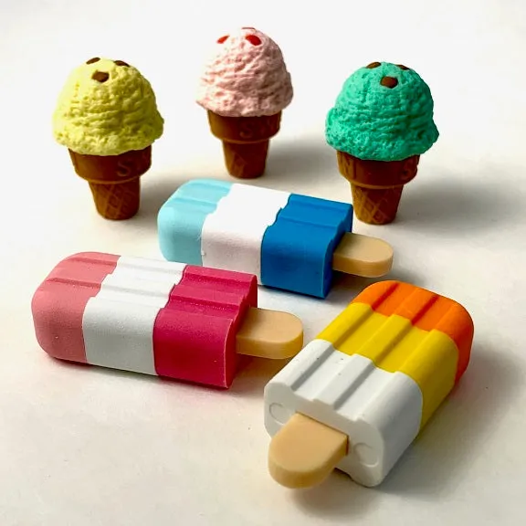 380191 IWAKO ICE CREAM BAR ERASERS-30