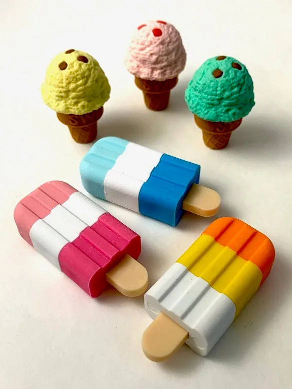 380191 IWAKO ICE CREAM BAR ERASERS-30