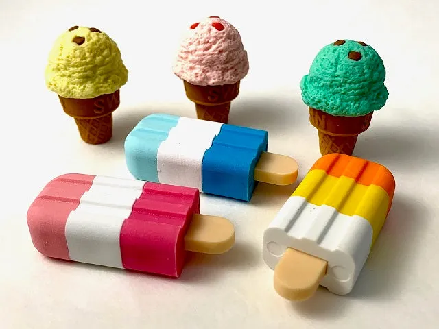 380191 IWAKO ICE CREAM BAR ERASERS-30