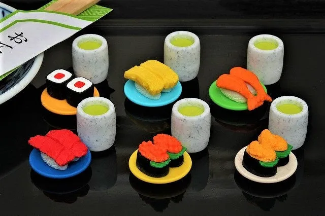 382621 IWAKO SUSHI-GO-ROUND ERASERS-30