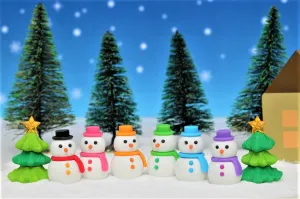 382651 IWAKO SNOWMAN ERASERS-30