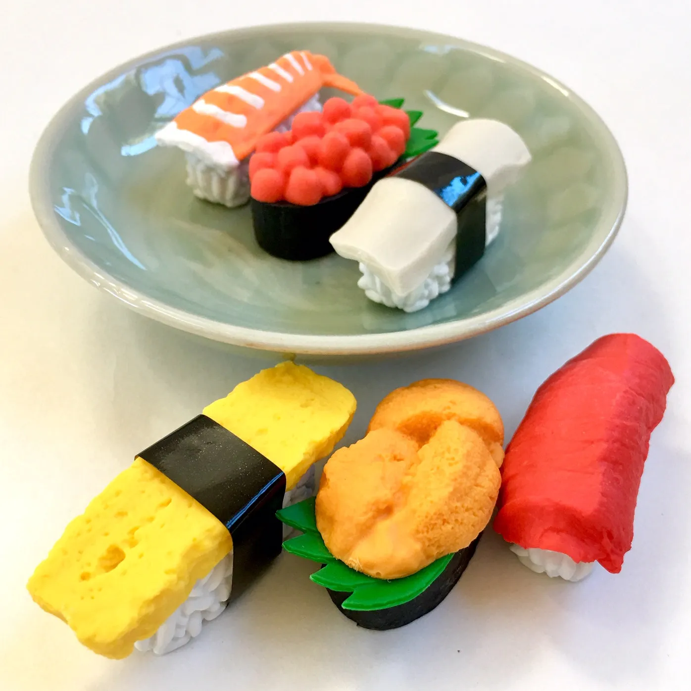 38366 IWAKO SUSHI TRIPLE IWAKO PUZZLE ERASER PACK-12