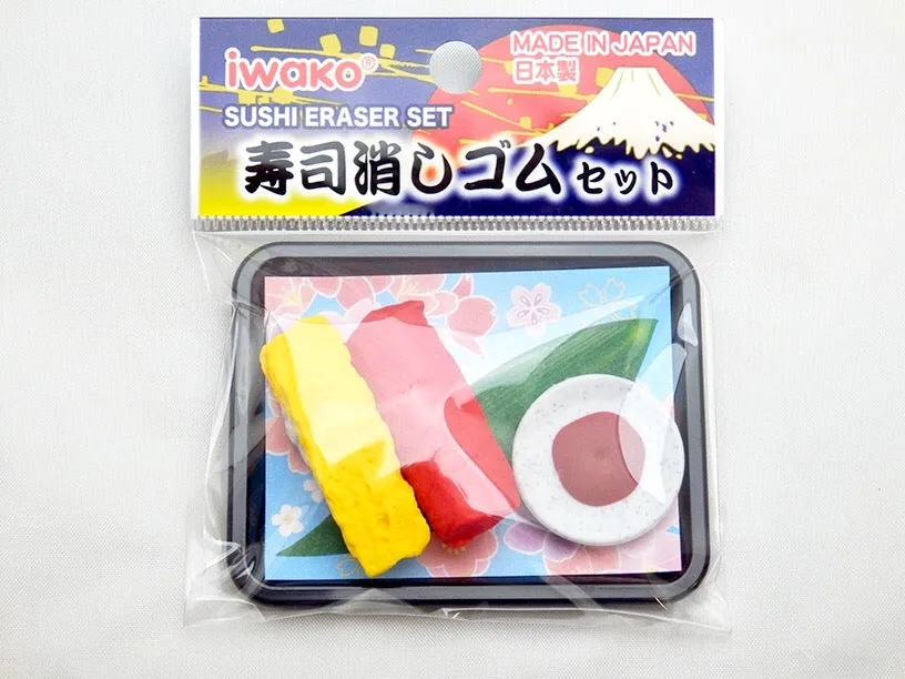 38369 IWAKO SUSHI TRIPLE ERASERS-12