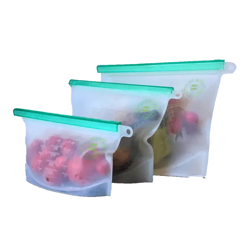 500ml/1000ml/1500ml Silicone Reusable Silicone Food Storage Bag