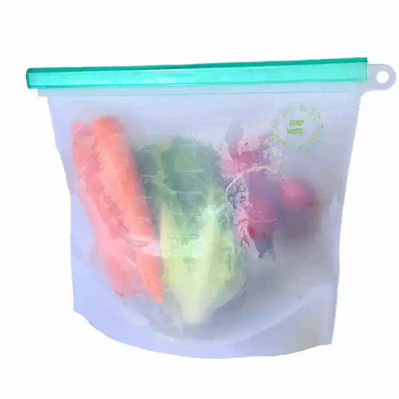 500ml/1000ml/1500ml Silicone Reusable Silicone Food Storage Bag