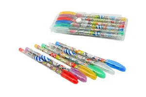 6 Colour Glitter Pen Set