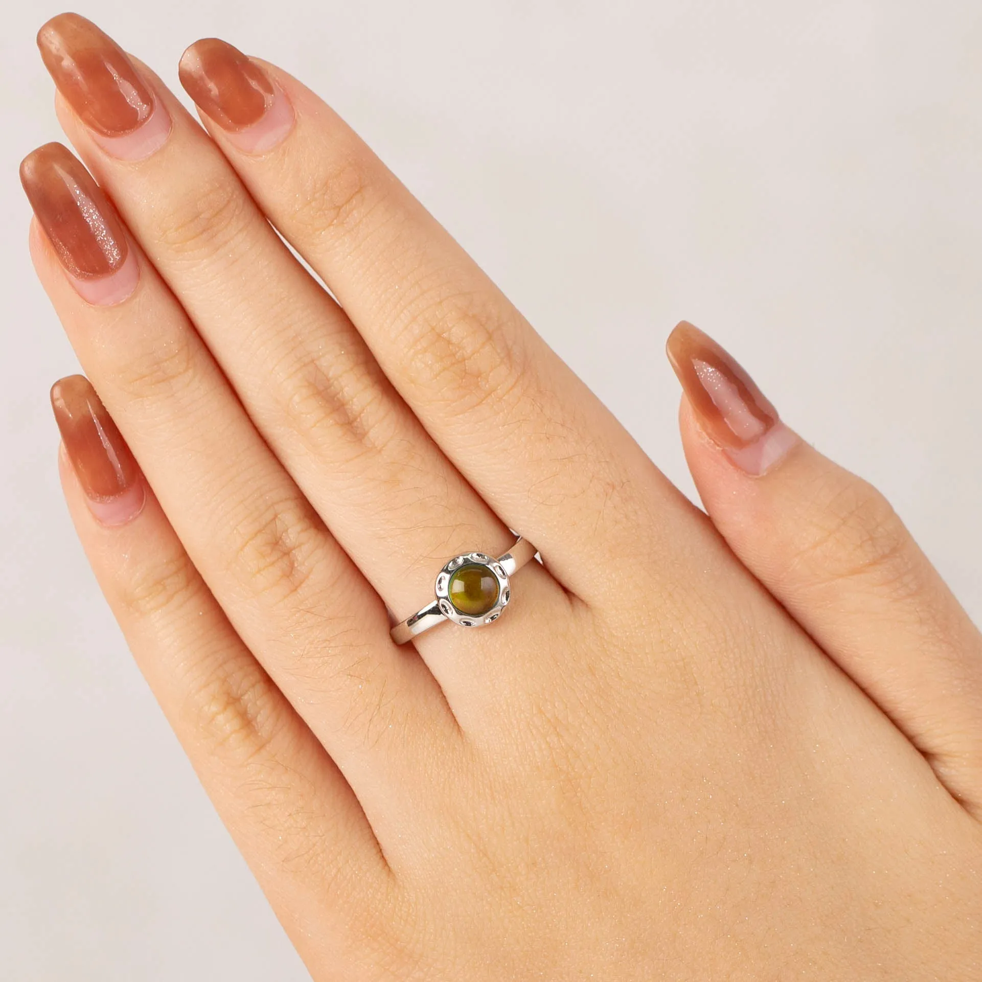 Adjustable Irregular Mood Ring