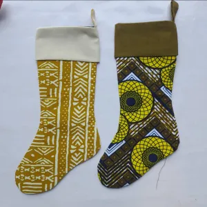 African Print Chtistmas Stockings