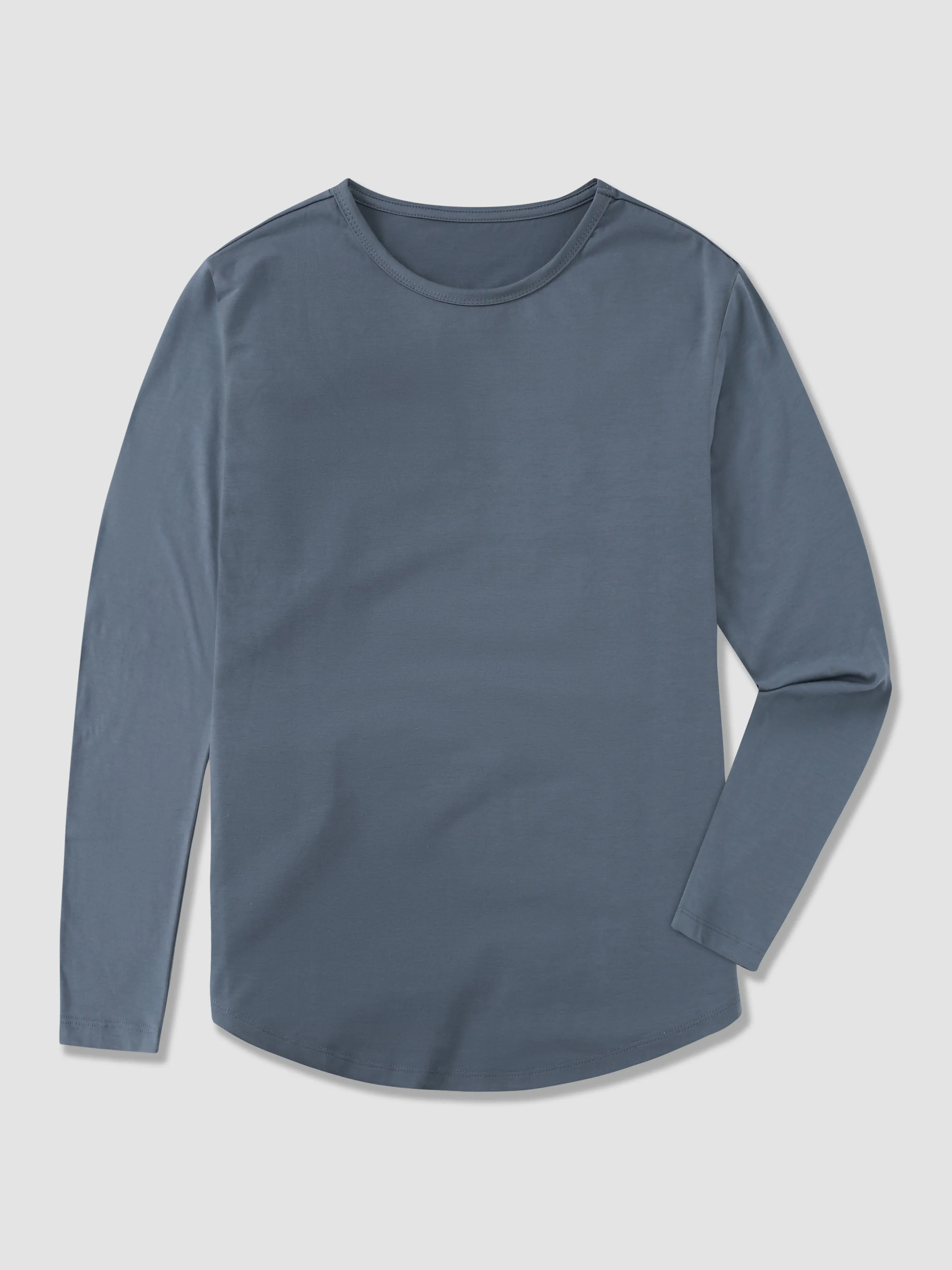 All Day Elite Curve-Hem Tee Long Sleeve