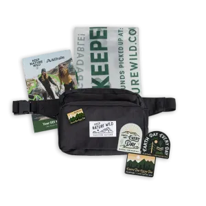 AllTrails × Keep Nature Wild Recycled Fanny Pack Cleanup Kit Bundle - Black