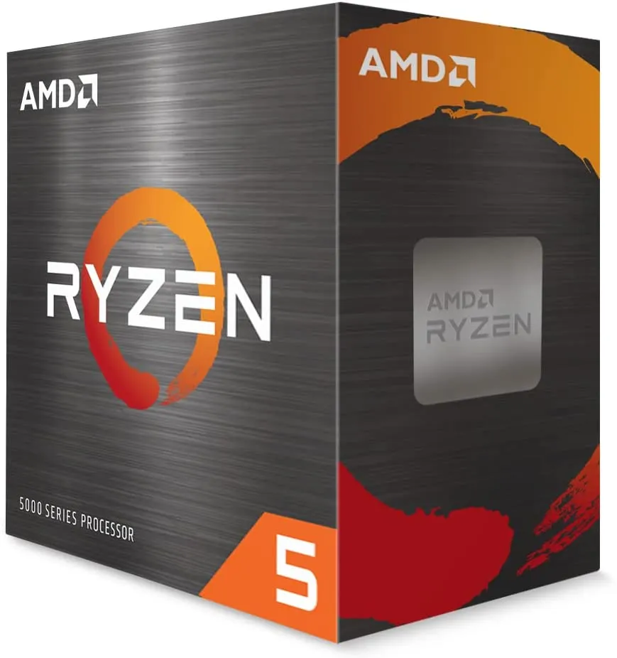 AMD Ryzen 5 5500 CPU with Wraith Stealth Cooler, AM4, 3.6GHz (4.2 Turbo), 6-Core, 65W, 19MB Cache, 7nm, 5th Gen, No Graphics