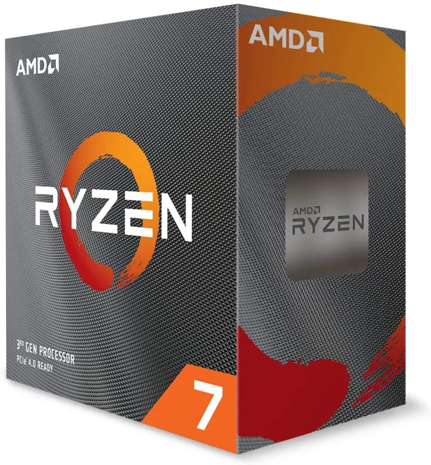 AMD Ryzen 7 5700X CPU, AM4, 3.4GHz (4.6 Turbo), 8-Core, 65W, 36MB Cache, 7nm, 5th Gen, No Graphics, NO HEATSINK/FAN