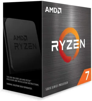 AMD Ryzen 7 5800X CPU, AM4, 3.8GHz (4.7 Turbo), 8-Core, 105W, 36MB Cache, 7nm, 5th Gen, No Graphics, NO HEATSINK/FAN