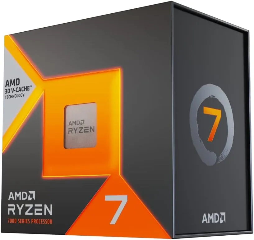 AMD Ryzen 7 7800X3D CPU, AM5, 4.2GHz (5.0 Turbo), 8-Core, 120W, 104MB Cache, 5nm, 7th Gen, Radeon Graphics, NO HEATSINK/FAN