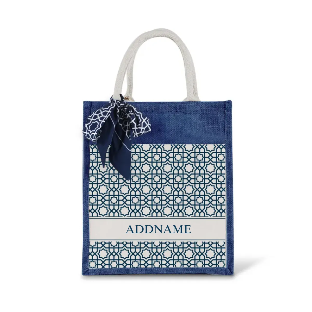 Annas Series - Prussian Blue Jute Bags