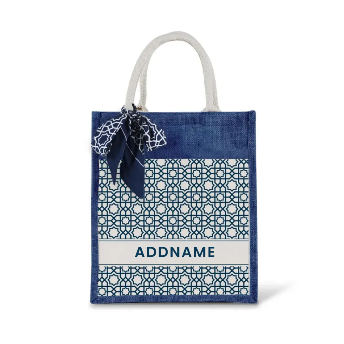 Annas Series - Prussian Blue Jute Bags