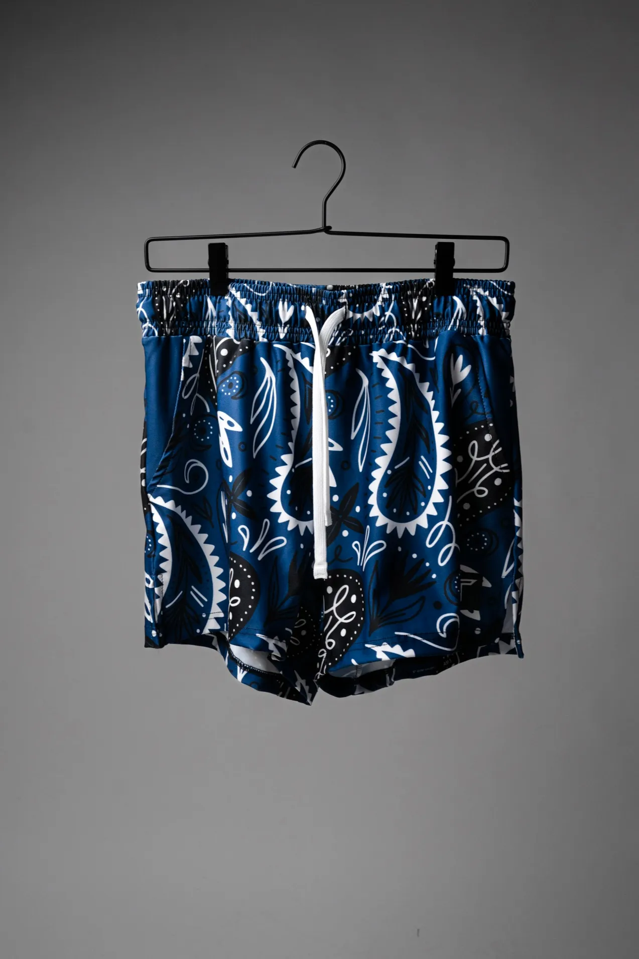 Bandana Gym Shorts (5” & 7" Inseam) - Blue