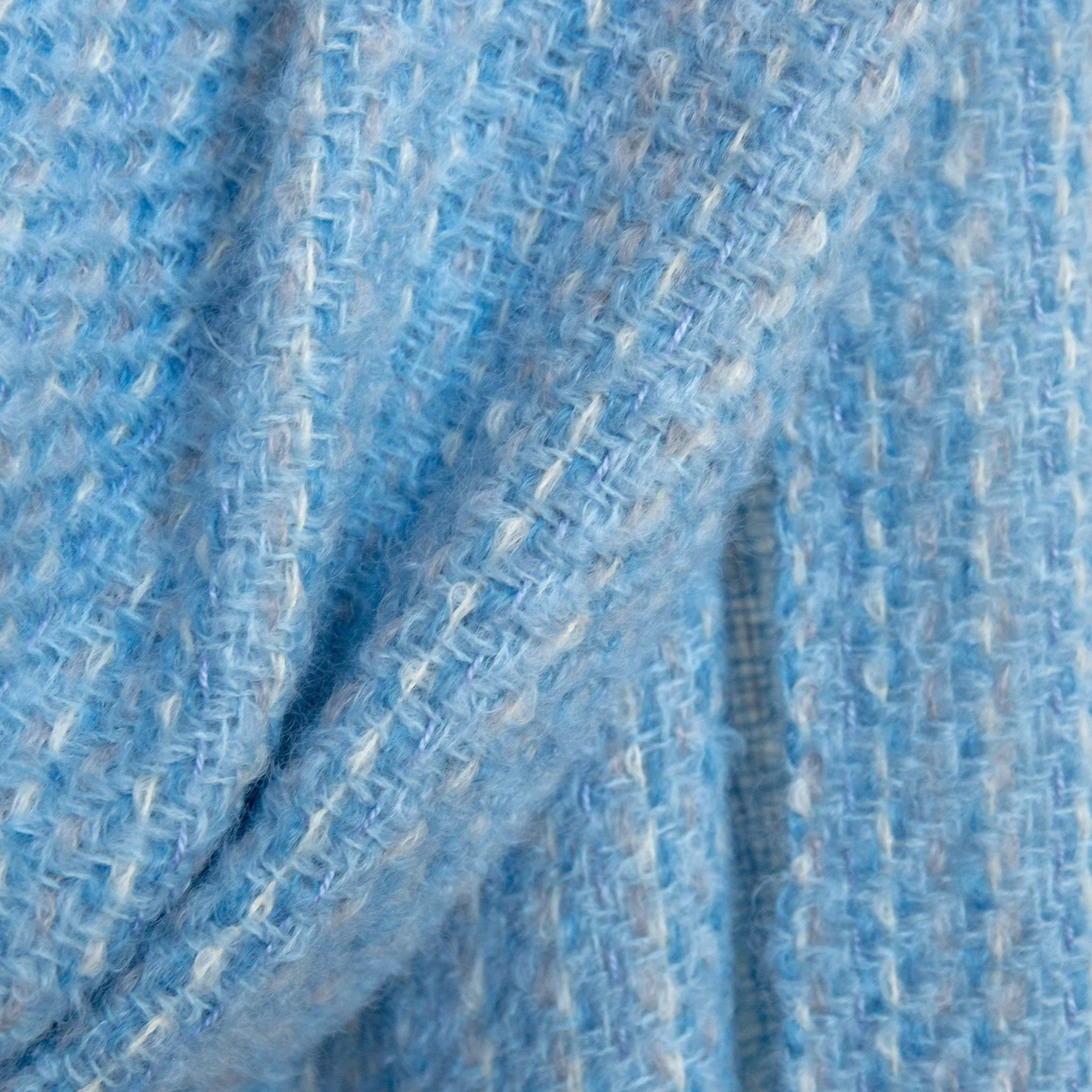 Blue Azure Handwoven Mohair Wrap