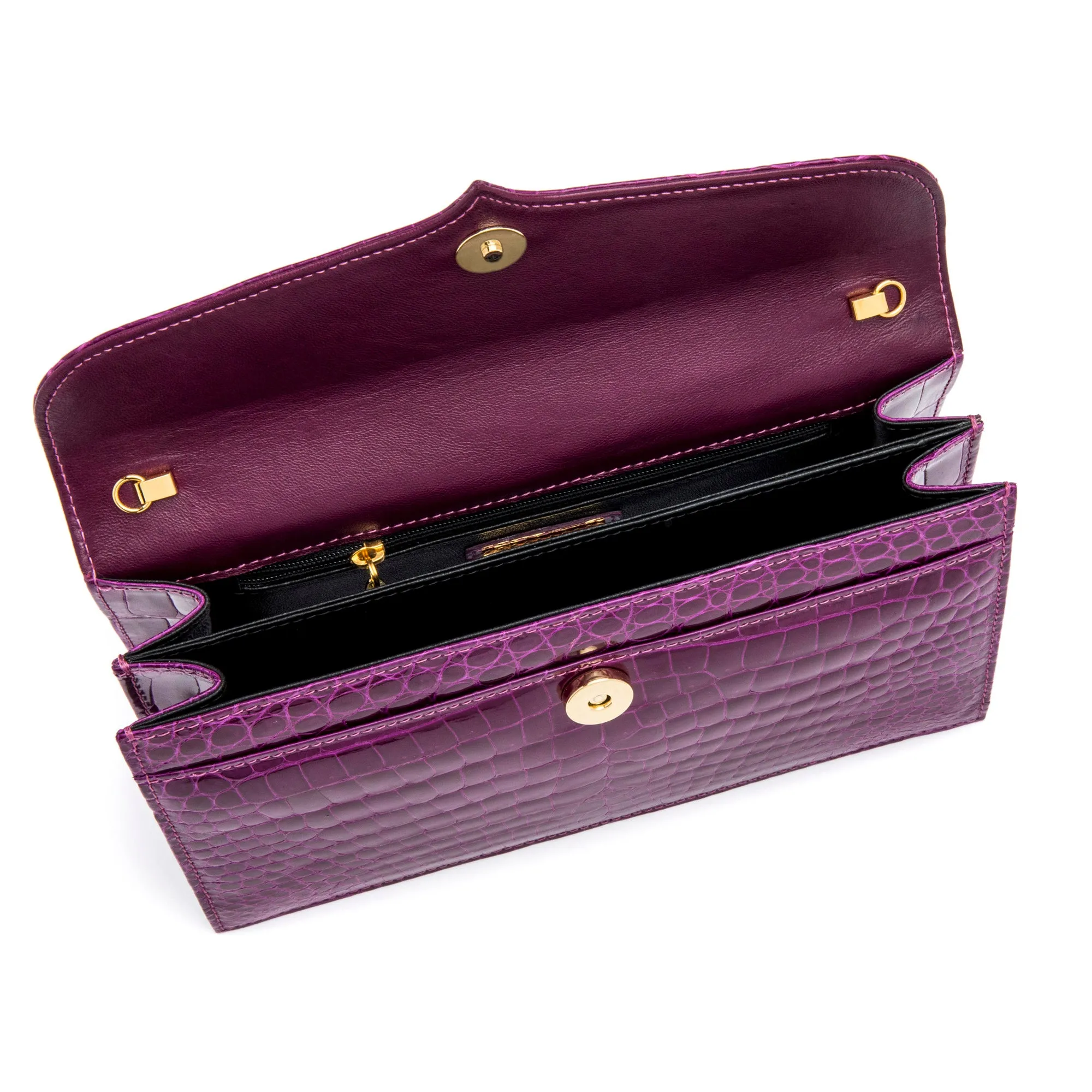 Capri Clutch in Purple