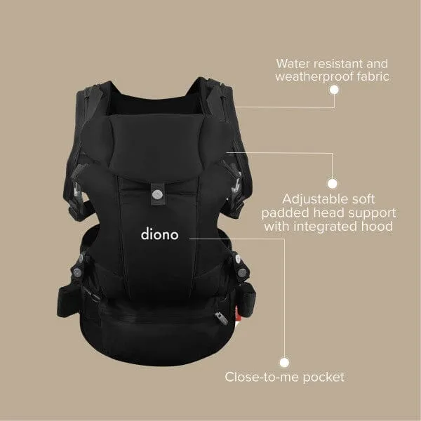 Carus Complete 4-in-1 Baby Carrier | Black