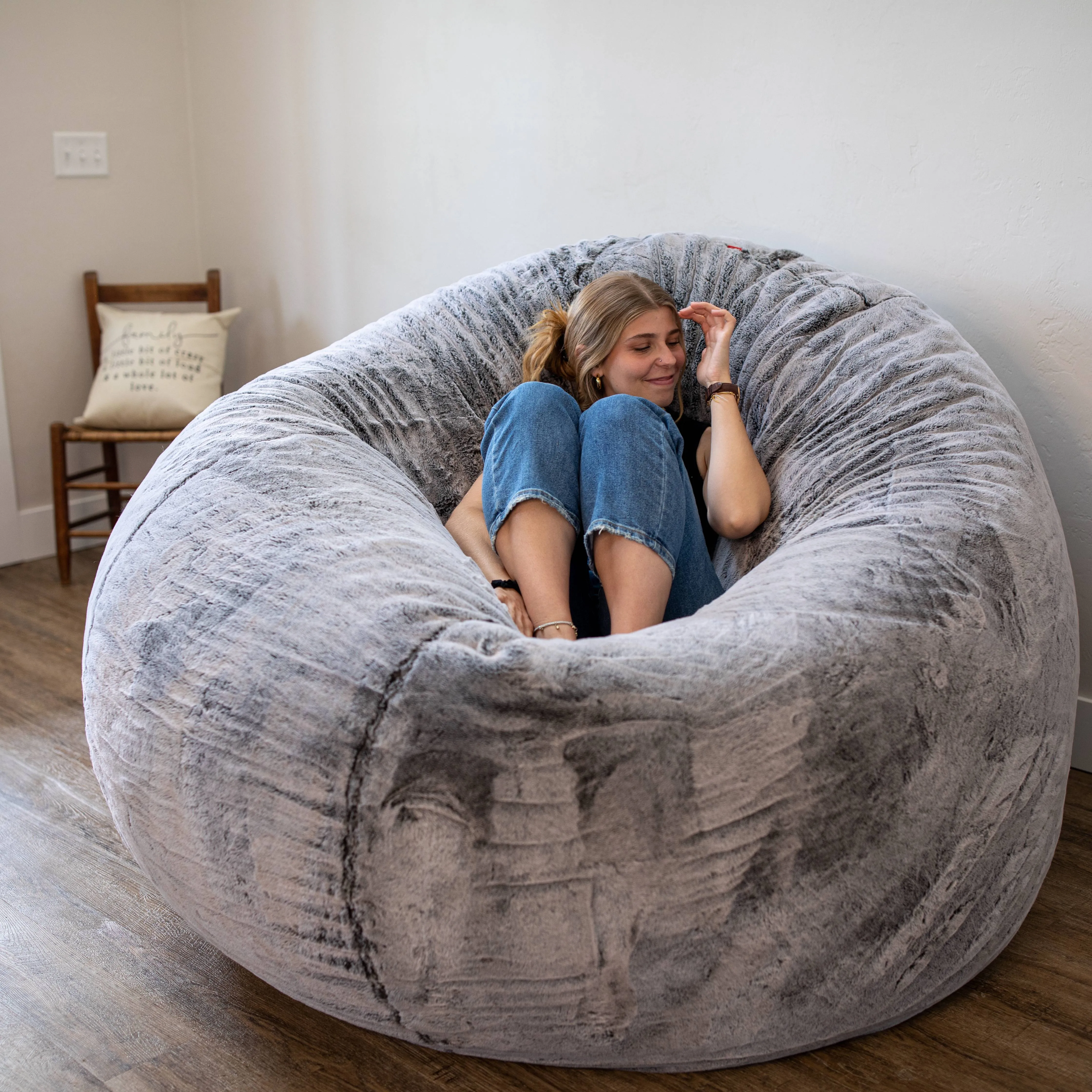 Chinchilla Giant Bean Bag Chair