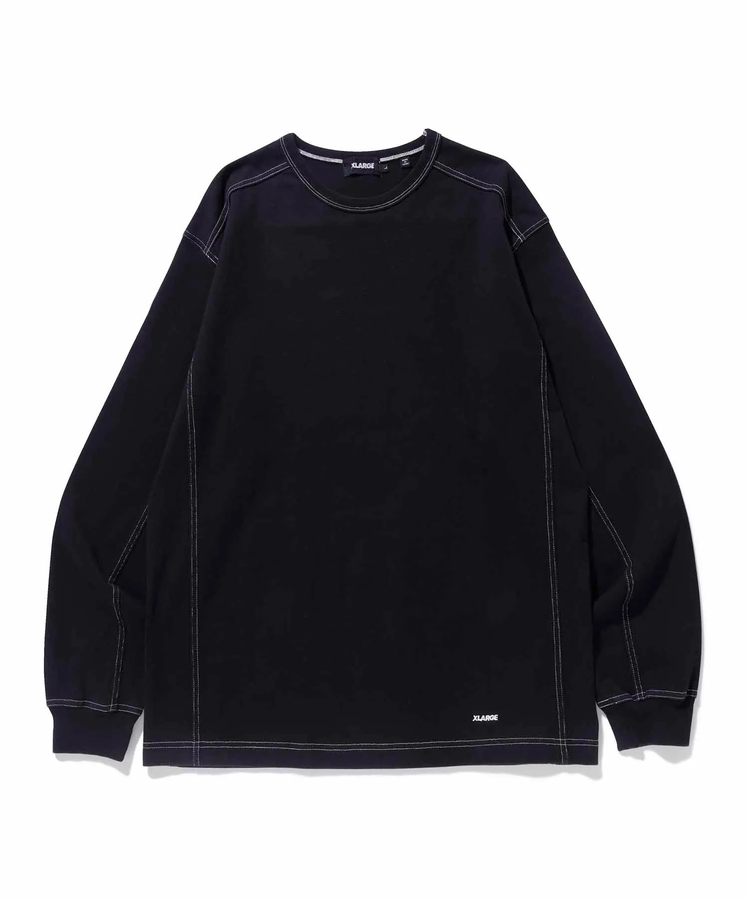 CONTRAST STITCH L/S TEE