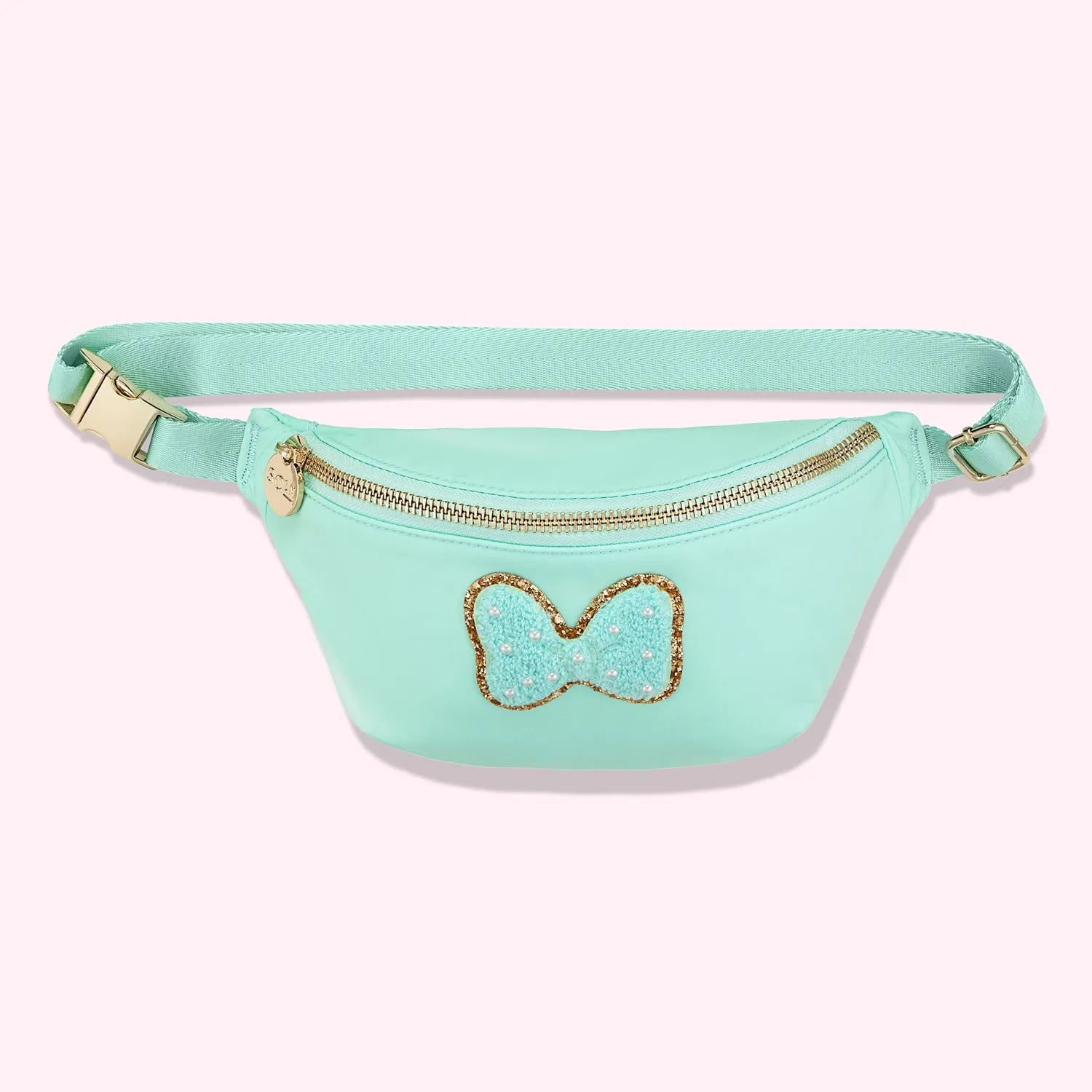 Cotton Candy Fanny Pack with Disney Minnie Mouse Bow Patch