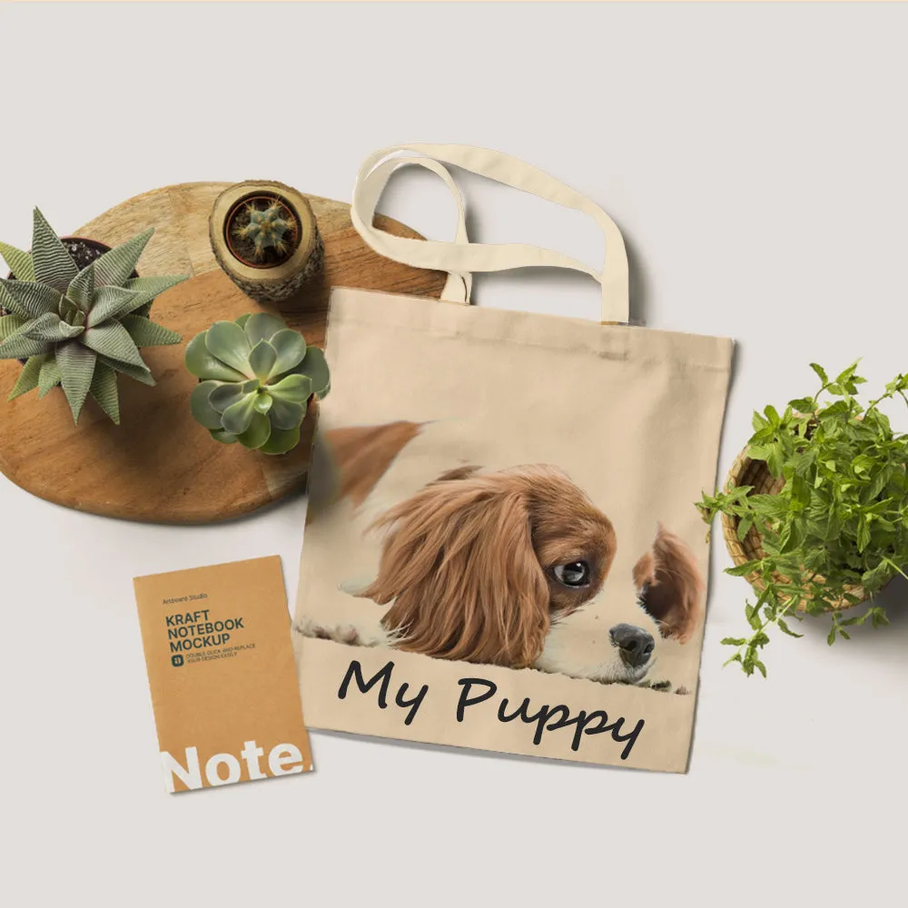 Custom Tote Bags With Photo & Text Printing Eco-friendly Canvas Bag