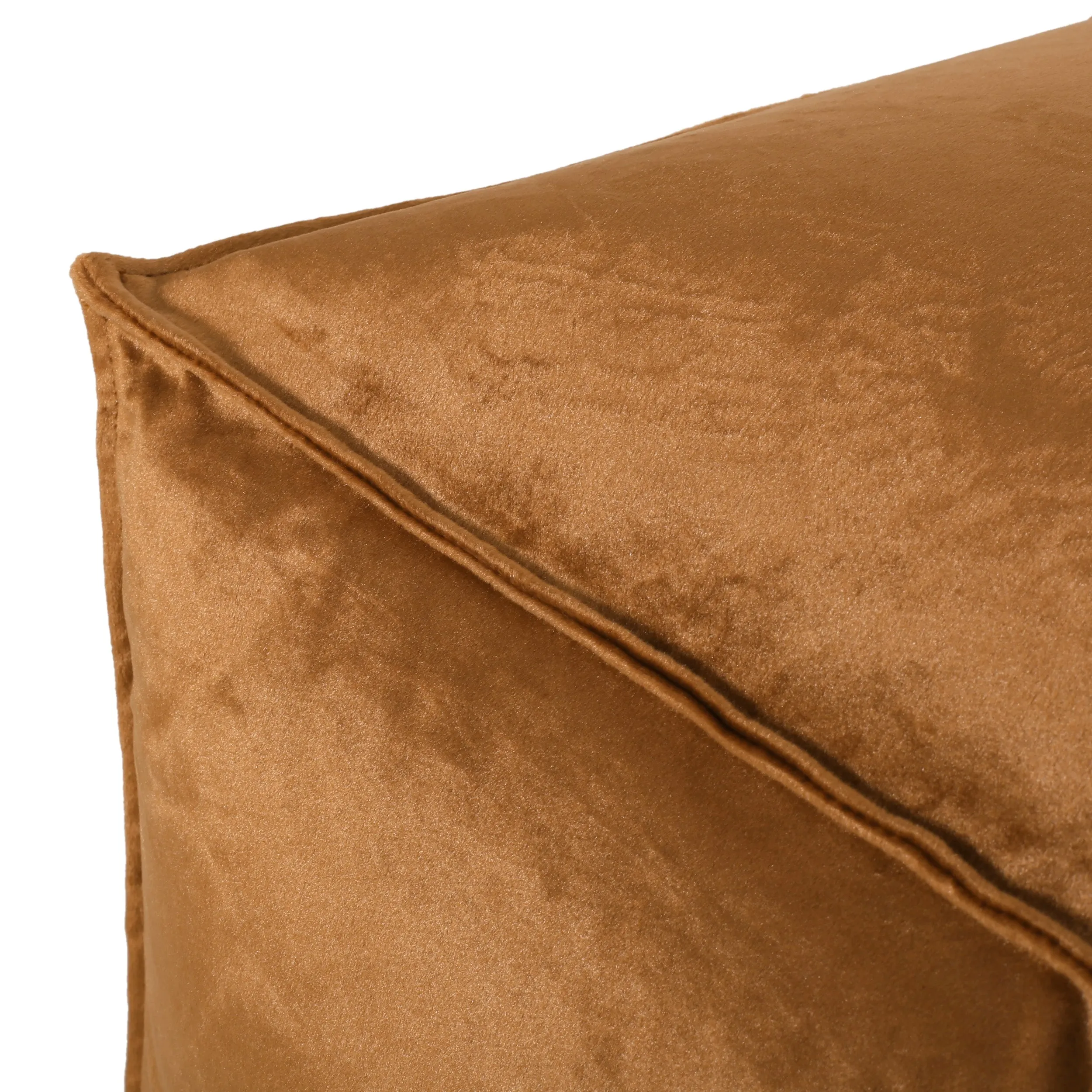 Cytheria Modern Glam Velvet Square Bean Bag Ottoman