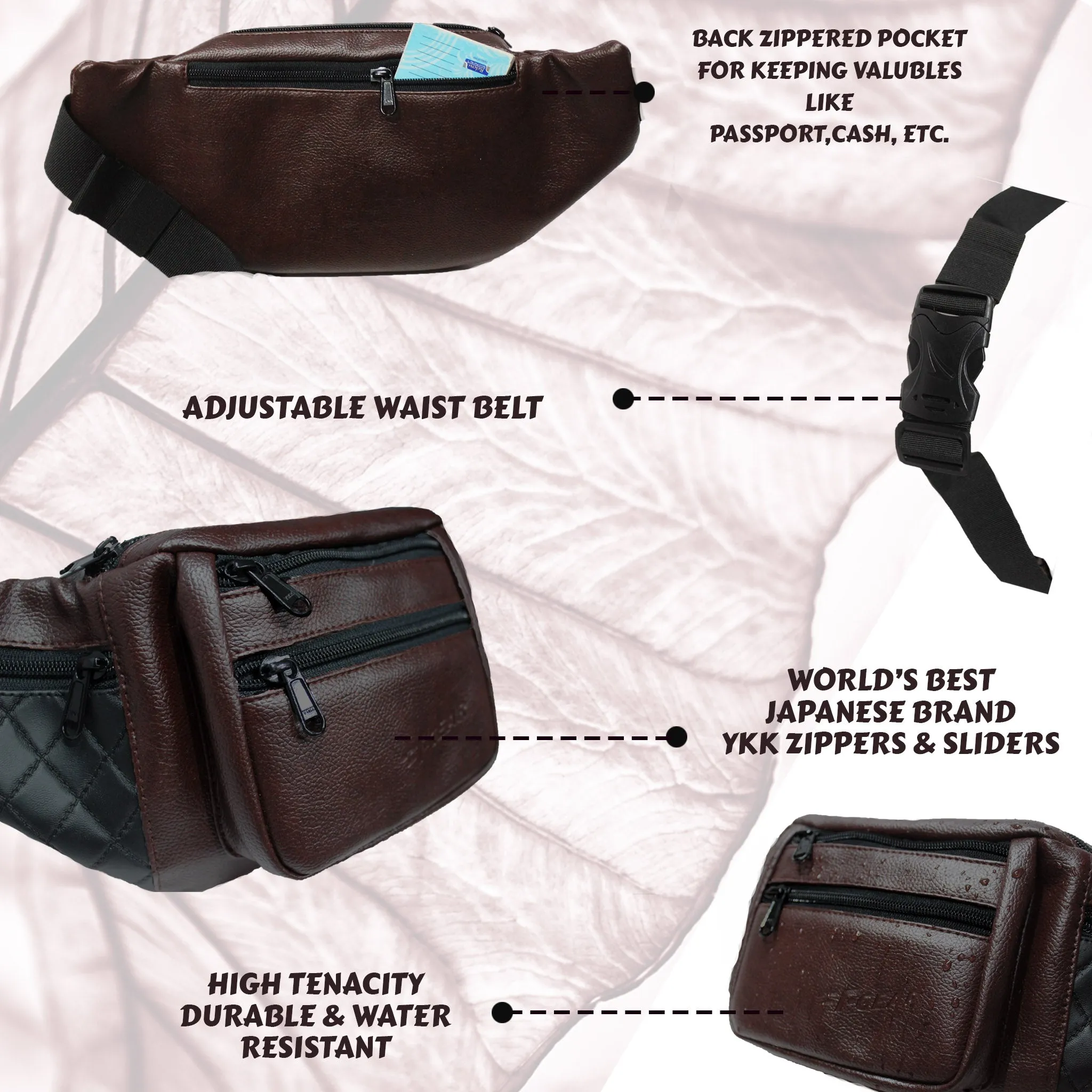 Czar Brown Waist Bag