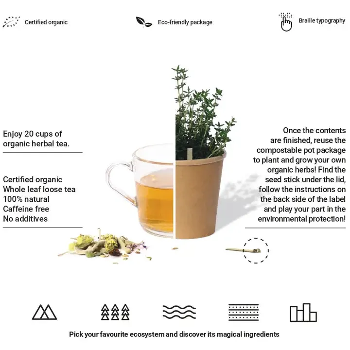 Drink it, Plant it - Organic Herbal Tea Blend: URBAN