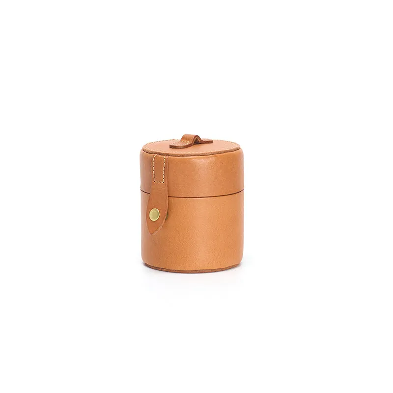 Dwarves Leather Handmade Personalized Creative Mini Cylinder Bag