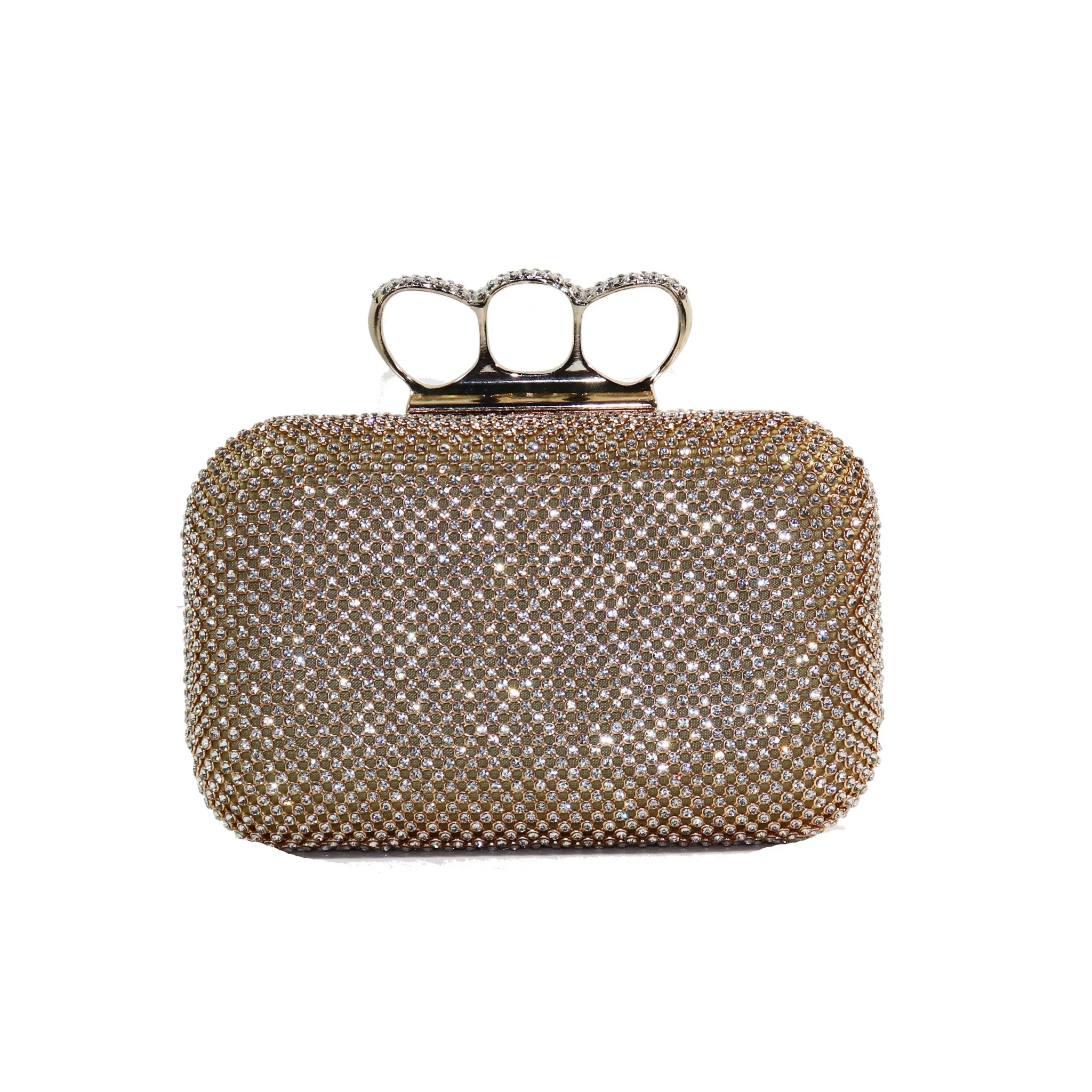 Elizabeth Mason Couture Rhinestone Knuckle Clutch