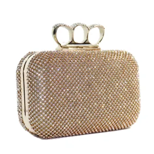 Elizabeth Mason Couture Rhinestone Knuckle Clutch