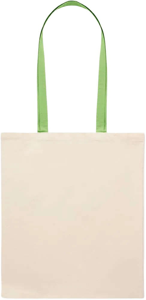 Essential colored handle tote bag