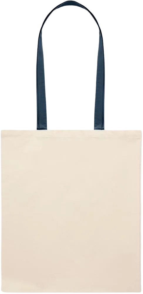 Essential colored handle tote bag