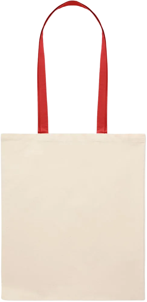 Essential colored handle tote bag