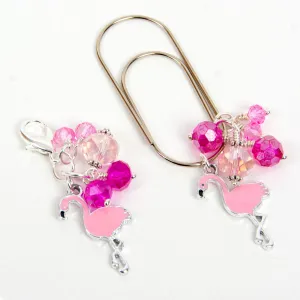 Flamingo Dangle Planner Clip or Charm