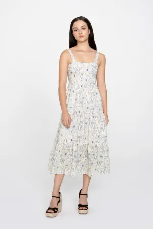 Ghislaine Floral Printed Midi Dress