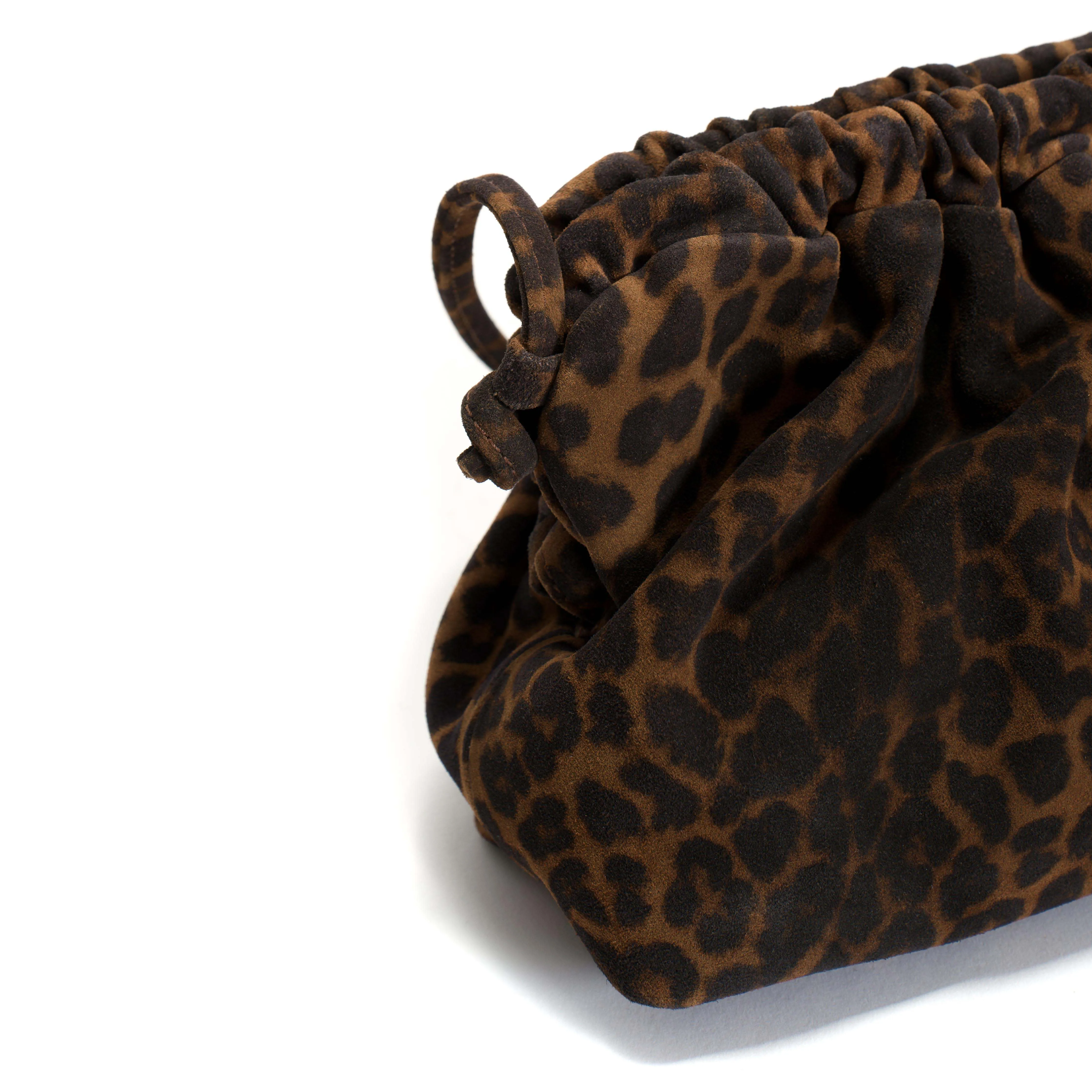 Hally grand cloud bag Calf suede print Leopard