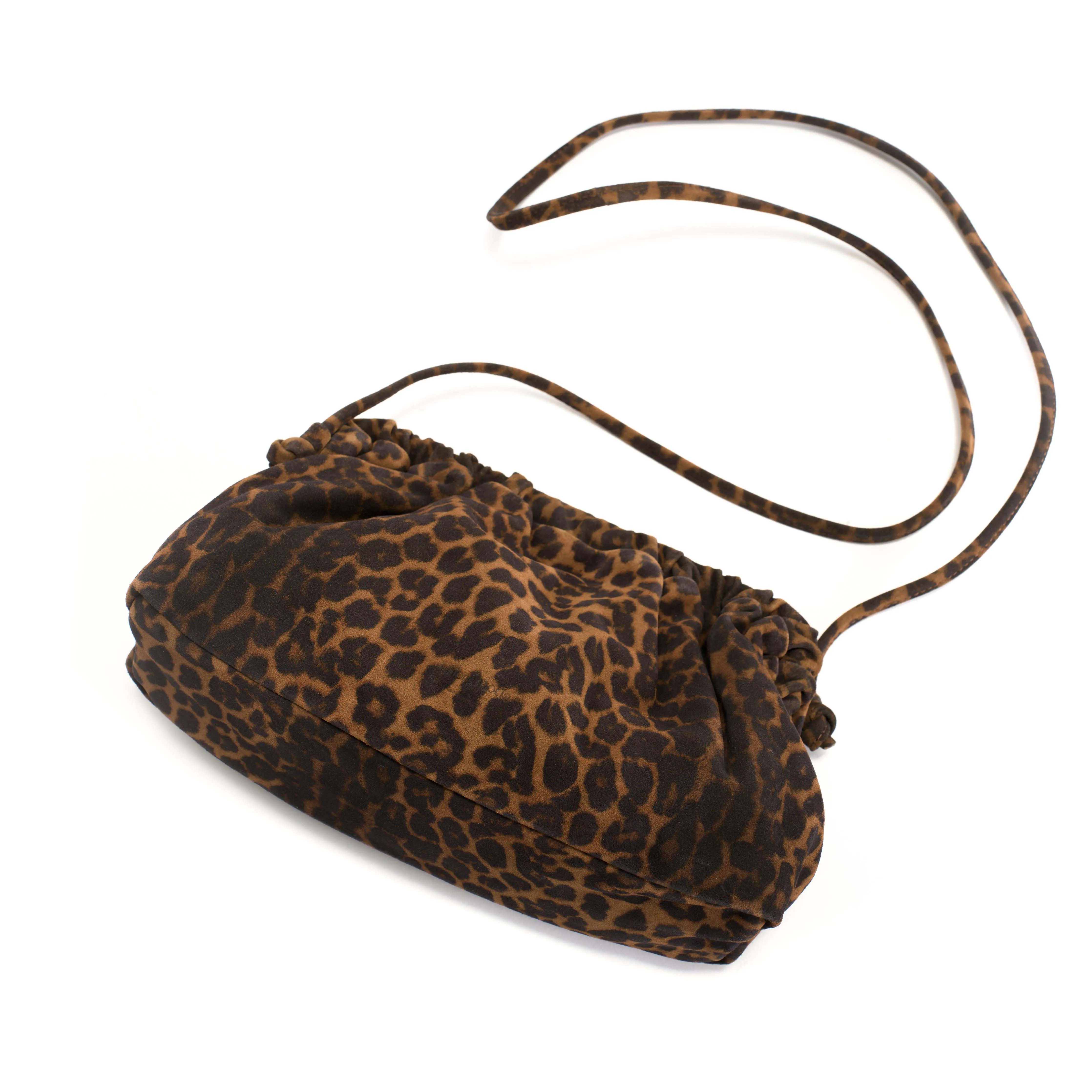 Hally grand cloud bag Calf suede print Leopard