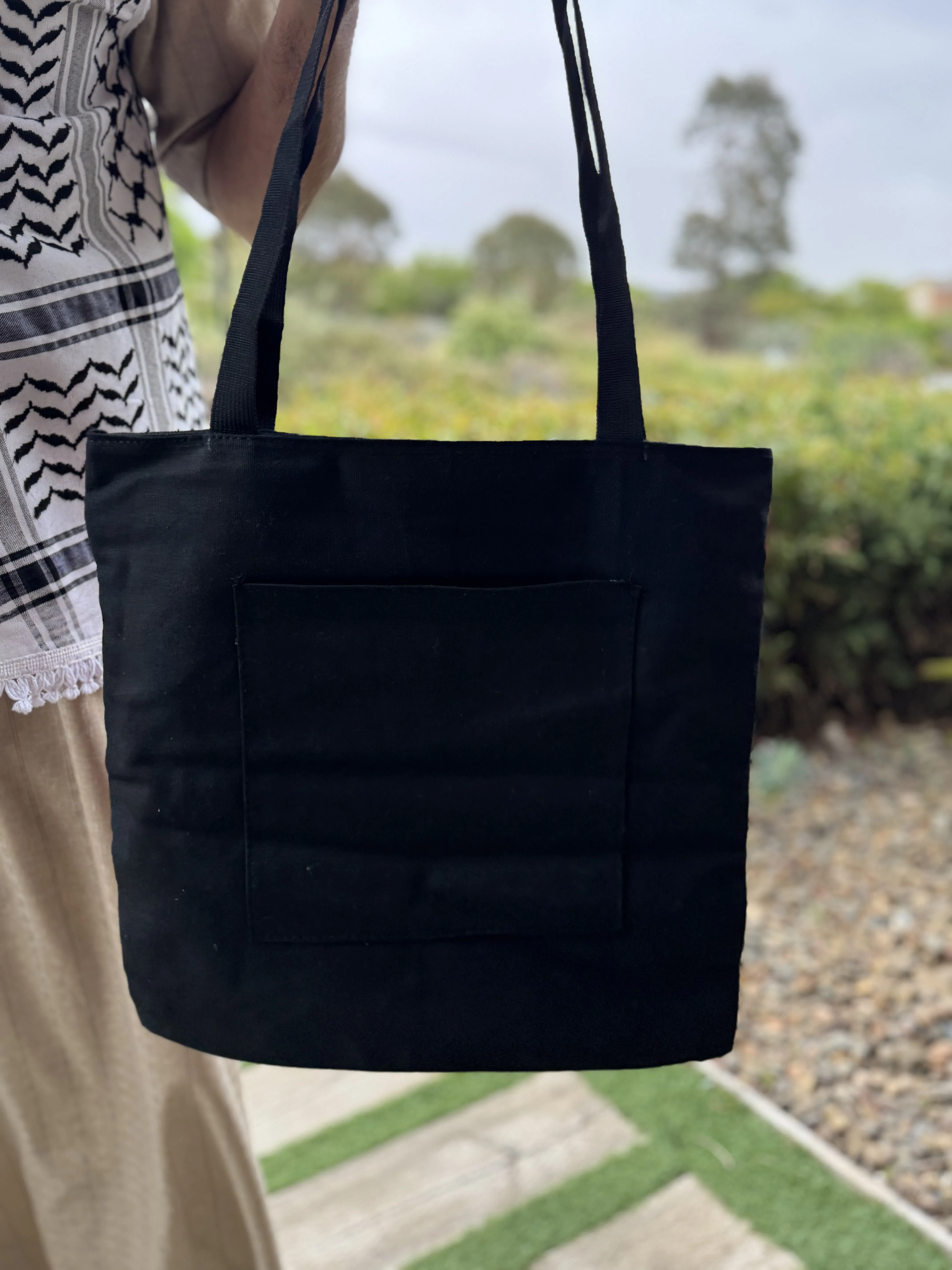 Handbag Featuring Iconic Palestine Flag Design