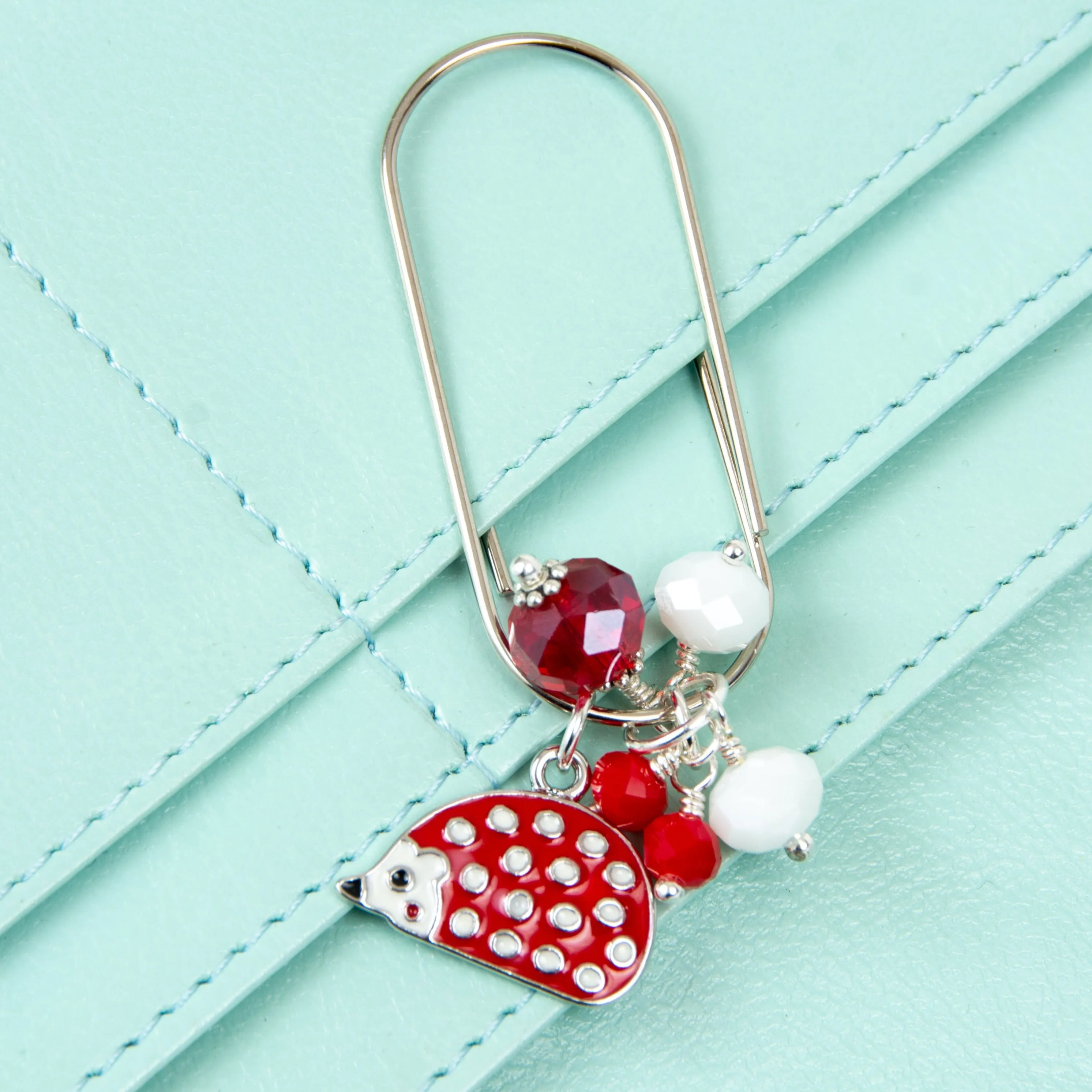 Hedgehog Dangle Planner Clip or Charm