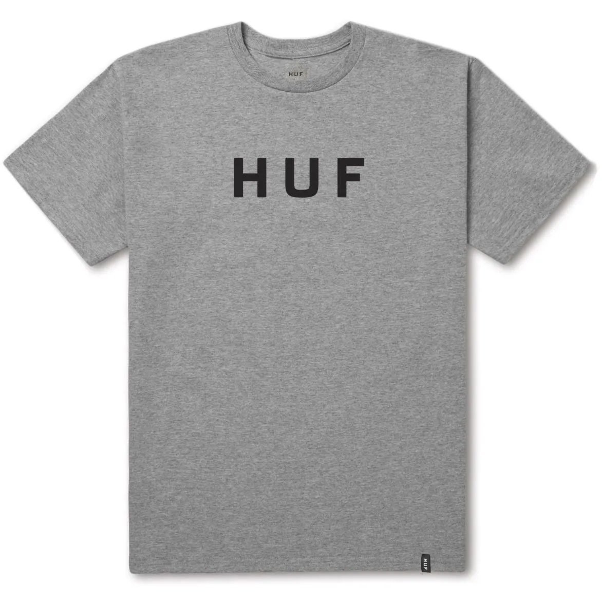 HUF ESSENTIALS OG LOGO TEE HEATHER GREY