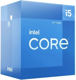 Intel Core i5-12400F CPU, 1700, 2.5 GHz (4.4 Turbo), 6-Core, 65W, 18MB Cache, Alder Lake, No Graphics, 12th Gen CPU