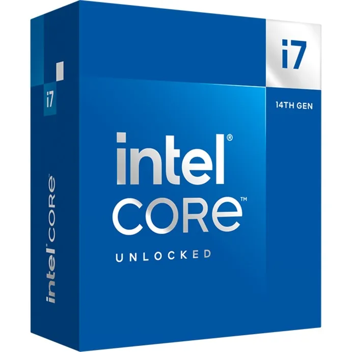 Intel Core i7-14700K CPU, 14th Gen Processor, 1700, 3.4 GHz (5.6 Turbo), 20-Core, 125W (253W Turbo), 10nm, 33MB Cache, OC, Raptor Lake Refresh