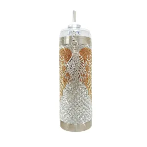 Jacqueline Kent Crystal Tumbler - Divine Collection Blessed Silver Gold